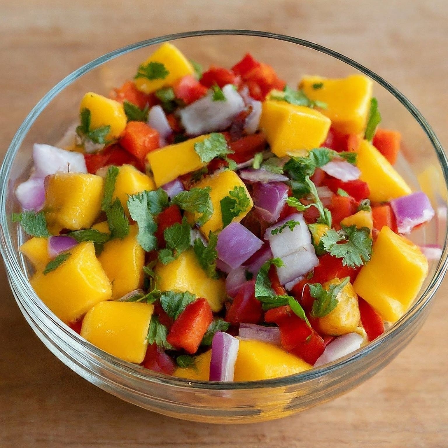 Prepare the mango salsa